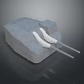 Military Tank Vehicle With Dual Cannons And Gray Exterior Design