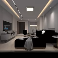 Elegant Nurse Station Interior With Reception Desk Marble Wall And Green Plant