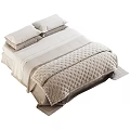 Guest Linen Double Bed 3d model