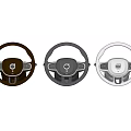 Volvo Car Steering Wheels In Different Colors Brown Black And White