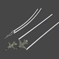 Camouflage Military Fighter Jet as Weapon with Number 123 and Combat Features