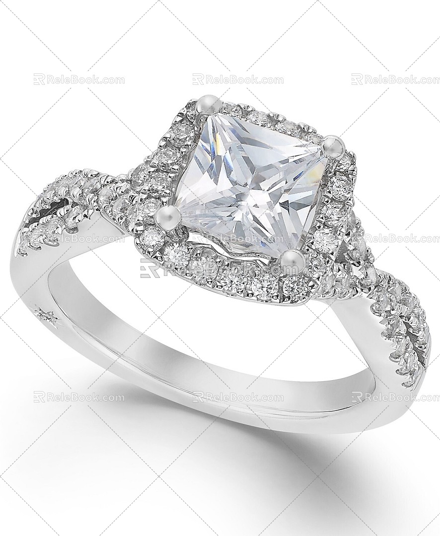 Ring Diamond Ring Jewelry Jewelry Ring Marriage Ring 3d model