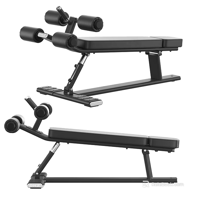 Adjustable Weight Bench Fitness Equipment For Home Gym Strength Training Workouts 3d model 
