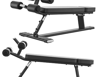 Adjustable Weight Bench Fitness Equipment For Home Gym Strength Training Workouts 3d model