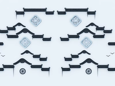 Chinese roof 3d model