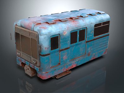 Industrial LOFT train carriage 3d model