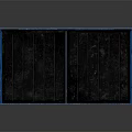 Blue Metal Crate With Black Lid Graffiti Art And Worn Surface Design