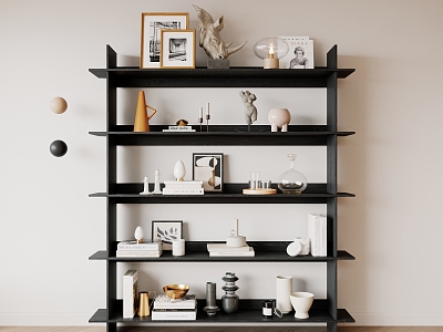 Solid wood modeling solid wood decorative shelf bookshelf model