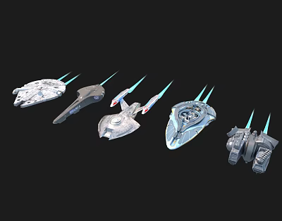 Modern Spaceship Spaceship Warship Aircraft Science Fiction Spaceship 3d model