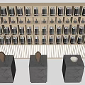 Cultural and Creative Display Cabinet Display Rack Cultural and Creative Commodities Cultural and Creative Booth 3d model