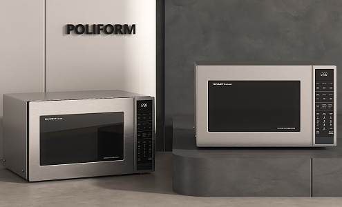 Modern Microwave Oven 3d model