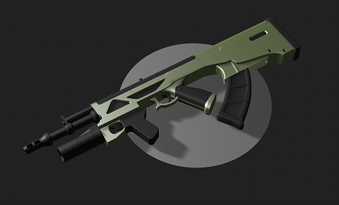 rifle semi-automatic rifle combat rifle battle rifle sci-firearms 3d model