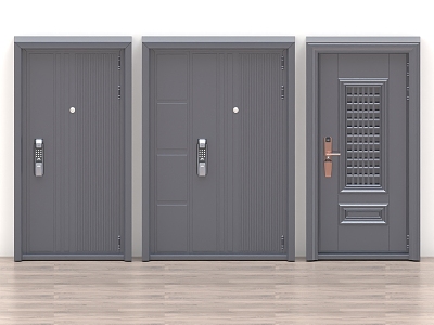 Security Door Wooden Door Glass Door Room Door Meeting Room Door Password Door Single Door Double Door 3d model