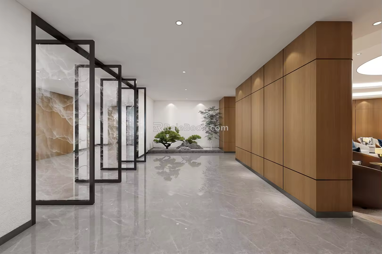 Modern Reception Room 3d model