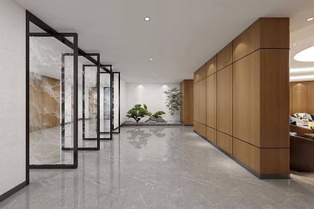 Modern Reception Room 3d model