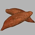 Fresh Raw Sweet Potatoes With Vibrant Orange Skin And Nutritious Flesh