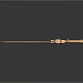 Golden Metallic Sword With Decorative Hilt Sharp Blade And Polished Surface