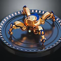 Modern robot machine spider mechanical spider 3d model