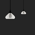 French retro chandelier small chandelier fishing line chandelier 3d model