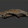 Natural Wooden Stone Material Featuring Rustic Brown And Orange Textured Surface