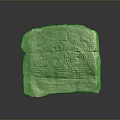 Wooden Stone Hand Carved Artwork With Intricate Patterns And Natural Texture