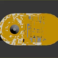 Transparent Cylindrical Device With Yellow Gray Top And White Tube Inside