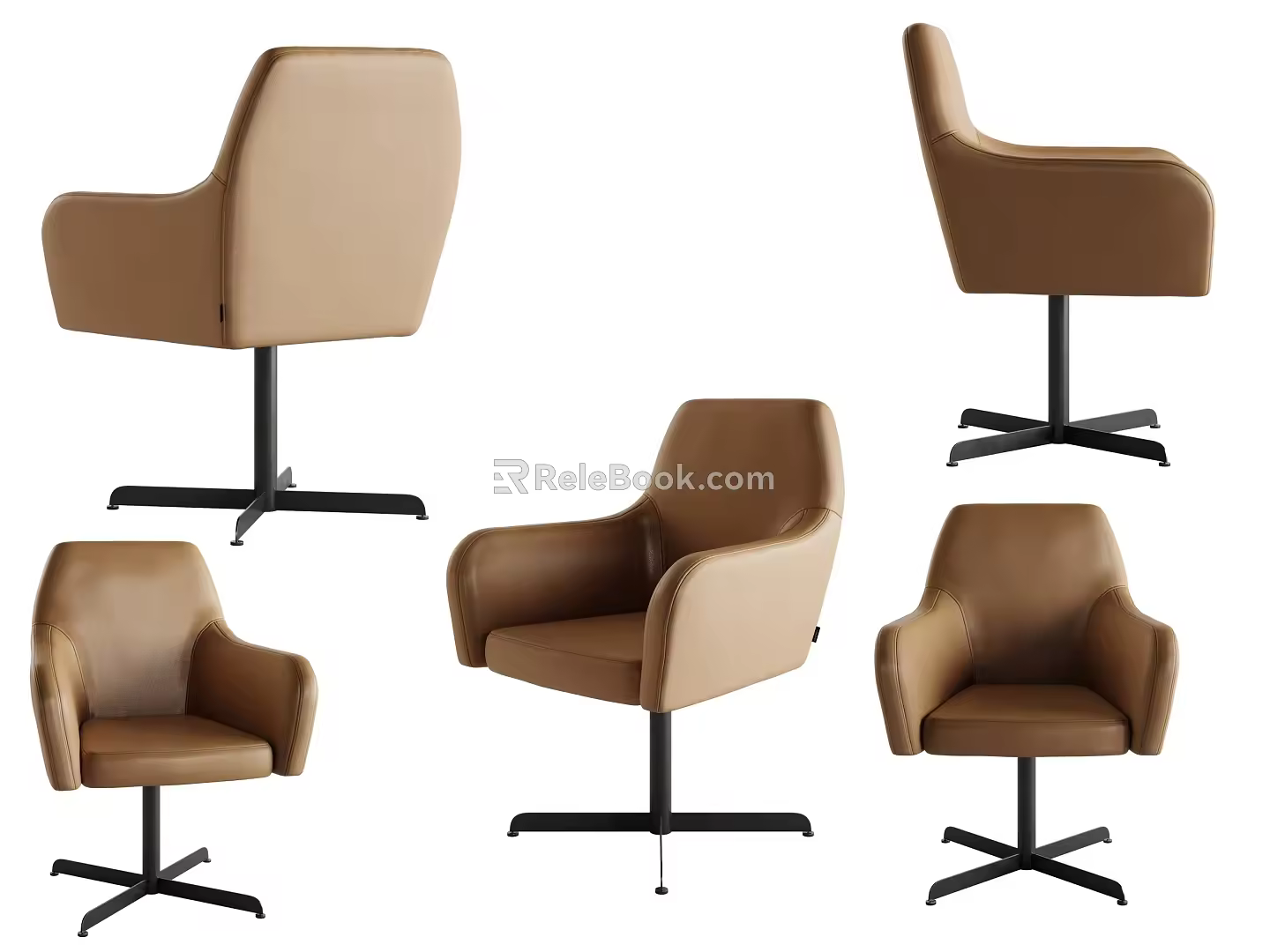 Nordic Simple Single Casual Sofa 3d model