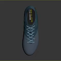 Professional Blue Teal Soccer Shoes With Modern Design And Yellow Studs