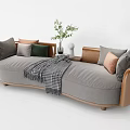 Modern Multiplayer Sofa Double Sofa 3d model
