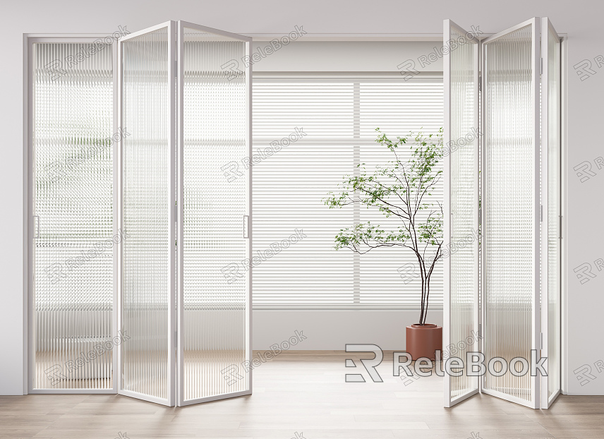 Modern folding door glass folding door model