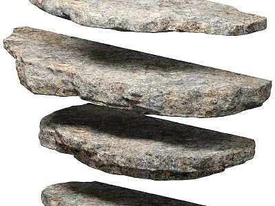 Natural Stacked Rockery Stones Ideal for Outdoor Garden Landscape Decor 3d model