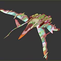 Futuristic Cosmic Spaceship Design With Aerodynamic Structure And White Gray Orange Accents