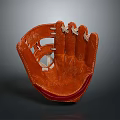 High Quality Brown Leather Baseball Glove With Stitched Details And Comfortable Design