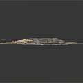 Modern Terrain Model Design With Rocky Sections Grass And Dirt Areas