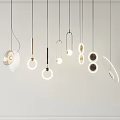 Modern Pendant Lights Featuring Various Sleek Contemporary Designs For Interior Lighting 3d model