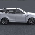 White SUV With Black Roof Black Wheels And Modern Exterior Design