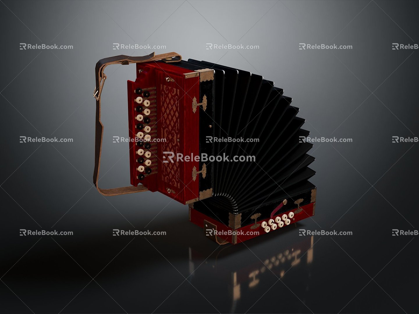 Accordion Cartoon Accordion Animation Accordion Ancient Accordion Barrel Classical Musical Instruments Organ 3d model