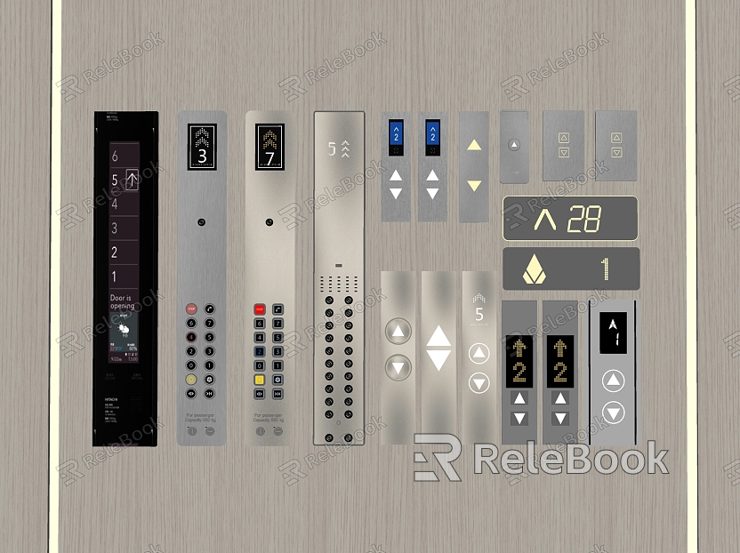 Modern Switch Keys Elevator Switch Elevator Keys Elevator Panel Keys Panel Floor Keys model