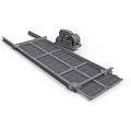 Heavy Duty Industrial Metal Grated Conveyor Platform With Small Drive Motor