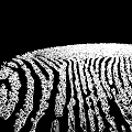 High Resolution Detailed Fingerprint Pattern Isolated On Black Background 3d model