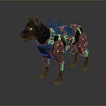 Futuristic Mechanical Dog with Cybernetic Gear and Metallic Body Structure