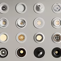 Various Styles of Modern Downlights and Spotlights for Home Lighting Fixtures