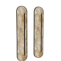 Modern Wall Sconces With Stone Texture Warm Tones And Vertical Line Design 3d model