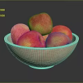 Modern Apple Red Fuji Apple Red General Apple Jinshuai Apple 3d model