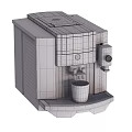 Modern Automatic Coffee Machines With Digital Display And Black Silver Design