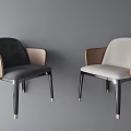 Modern Stylish Leisure Chairs with Two Tone Upholstery Wooden Armrests and Gold Accent Legs