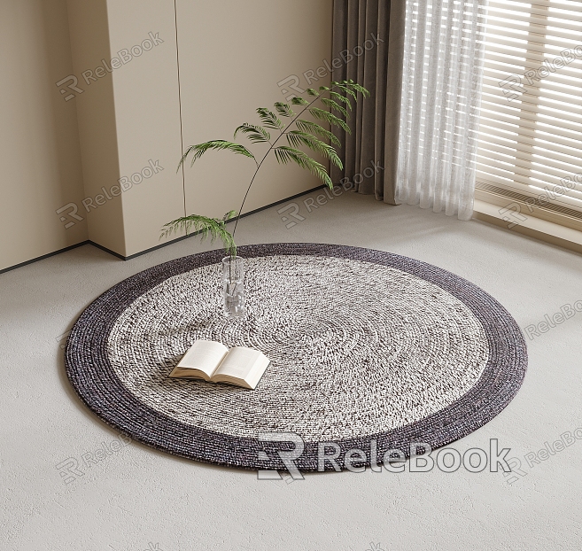 Round carpet model