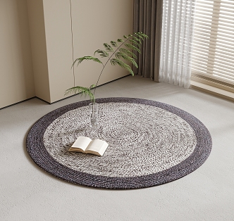 Round carpet 3d model