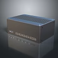Black Compact Mini Desktop PC With Multiple Ports And Cooling Vents Design 3d model