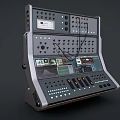 Synthesizer Tuner Mixer Distribution Box Central Control Distribution Cabinet Controller Console Main Console Low Face Number Low Mold Simple Mold Video Level Realism 3d model